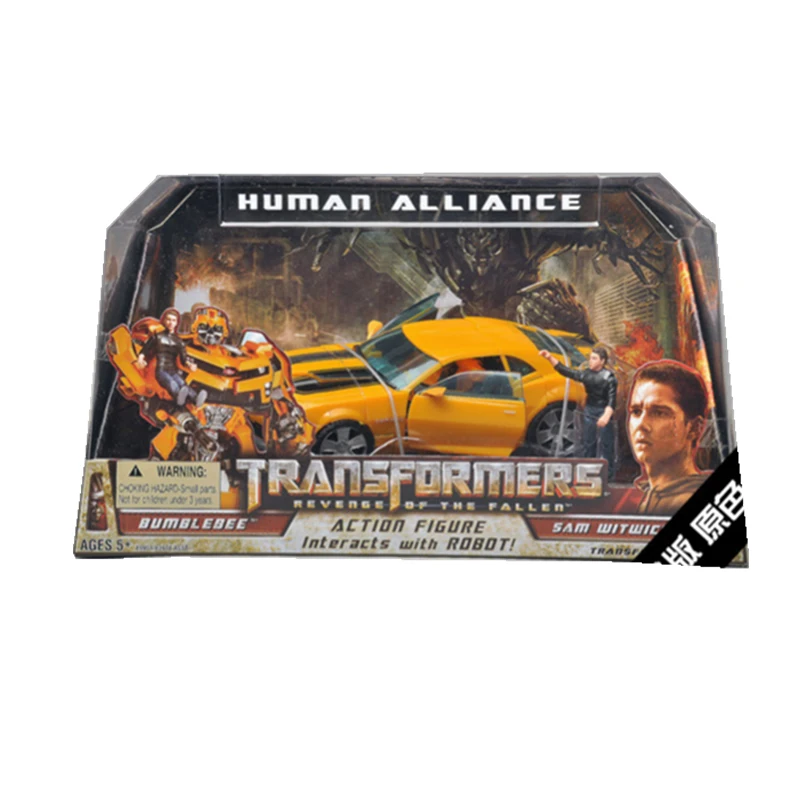 (NO Originally Box)Transformers Human Alliance Bumblebee + Sam Witwicky Action Figure Toy Gift for Collection Hobby