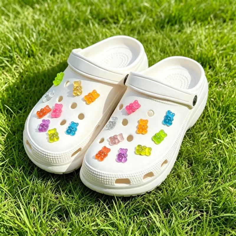 Heißer Verkauf: Süße Schuh-Charms, DIY Bunte Gummibärchen-Handarbeiten, Abnehmbare Schnallen-Charms für Lochschuhe – Detail 6