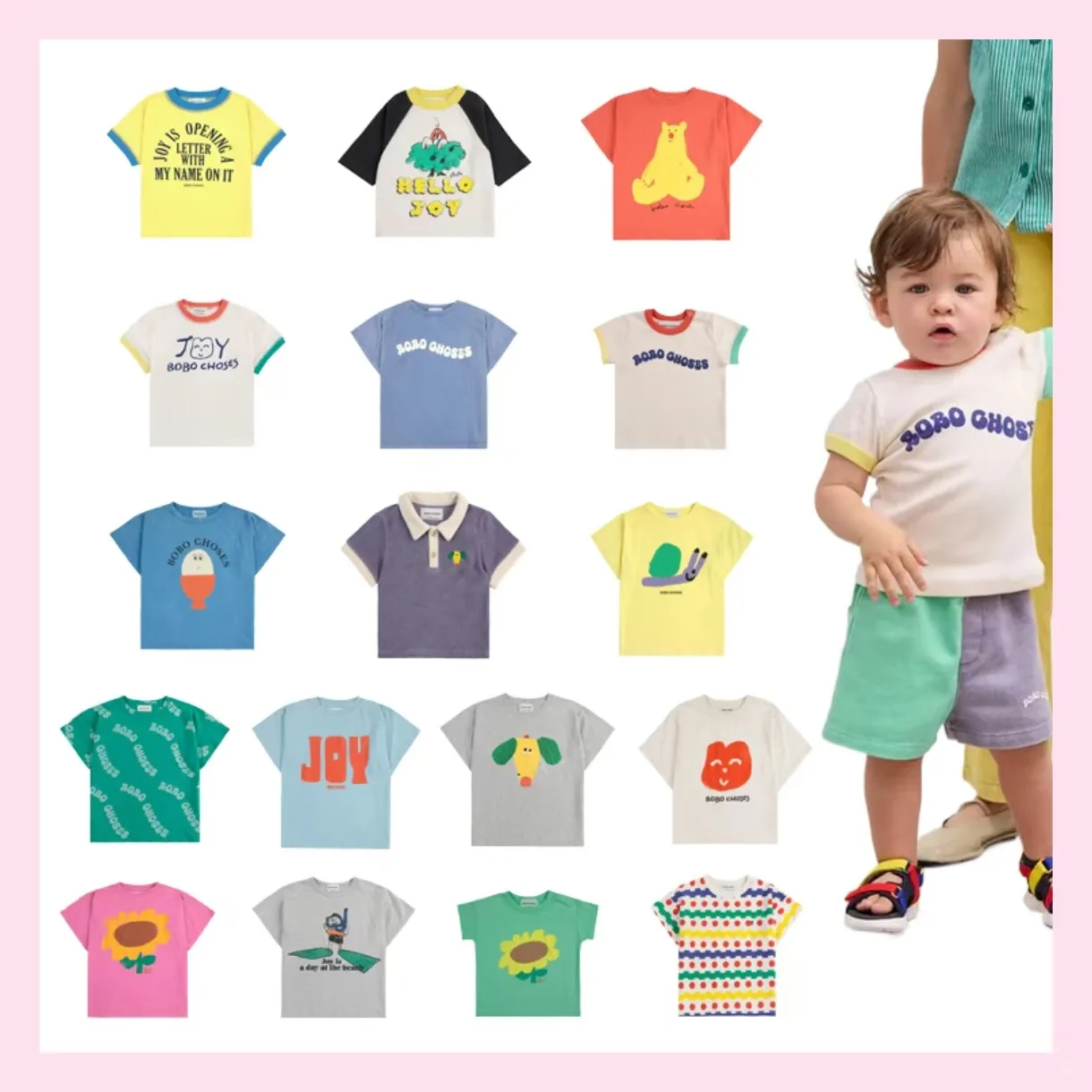 

2025 BC Spring/Summer Children's Short sleeved Shorts Boys' Sleeves Girls' Shorts Children's Summer Set