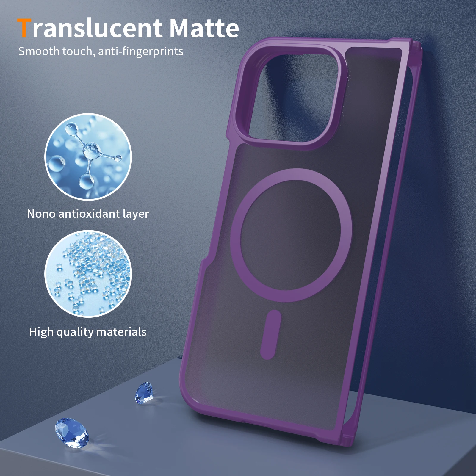 Für Google Pixel 11 Pro Fold Hülle Magnetische Matte Hartabdeckung TPU+PC Matte Sturzsichere Handyhülle Transluzent Mattiert – Detail 10
