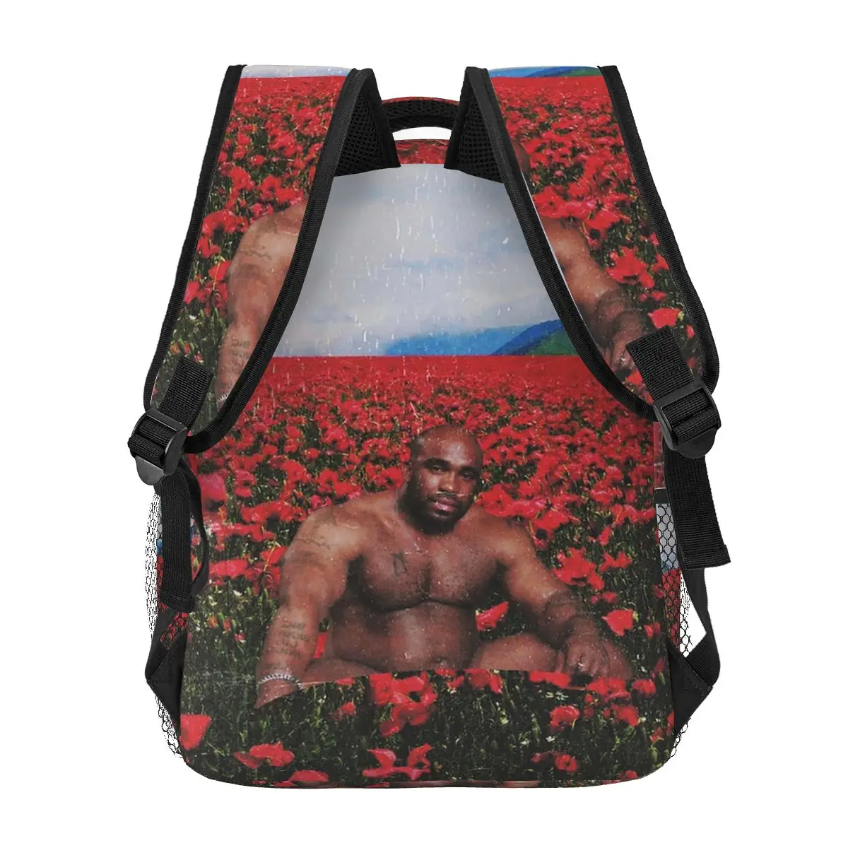 Barry Wood On A Flower Field Backpacks Boys Girls Bookbag Children School Bags Cartoon Kids Rucksack Shoulder Bag Large Capacity