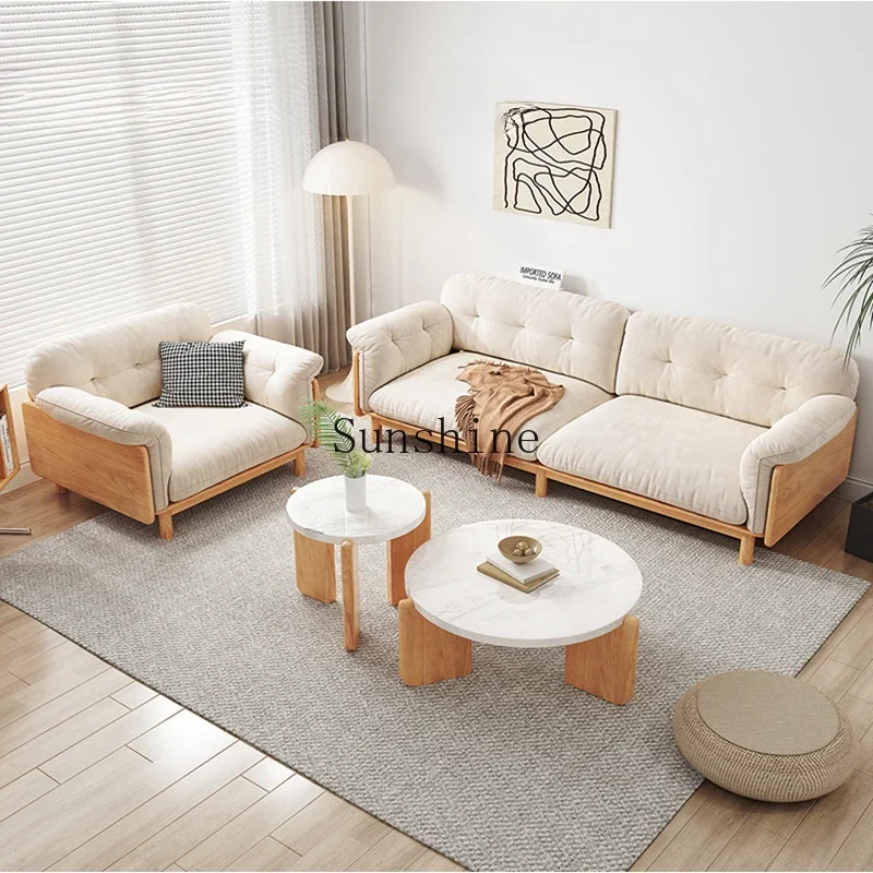 

Modern simple Nordic technology cloth sofa combination