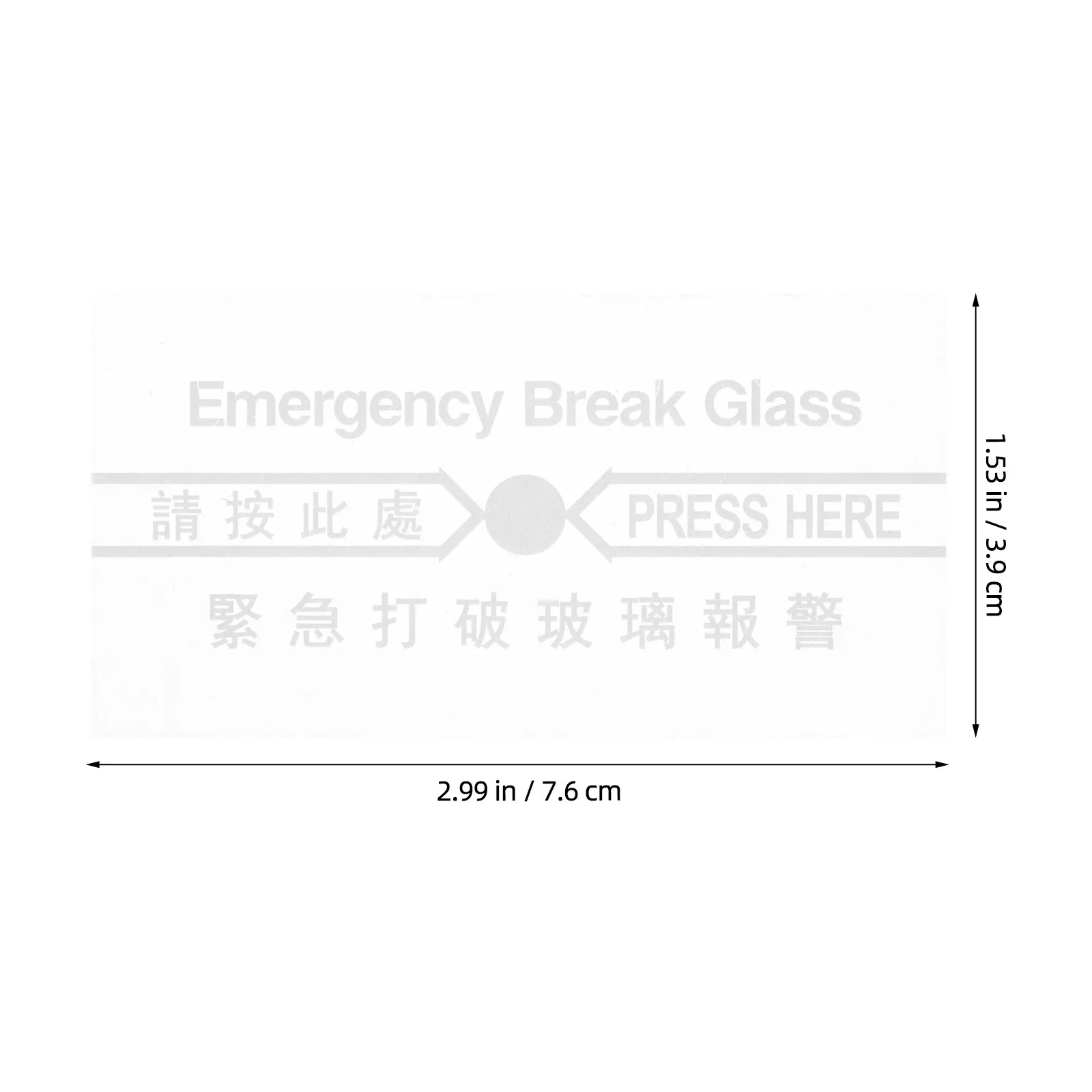 10Pcs Manual Fire Alarm Box Glass Replacement High Temperature Resistant Break Glass Emergency Fire Alarm System Cover