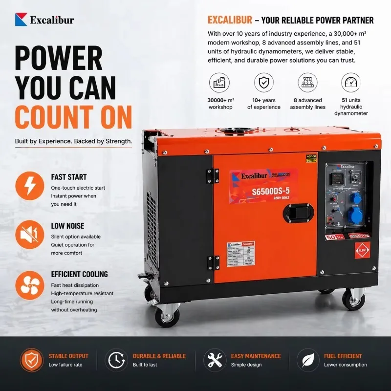 Portable Small AC 3 Phase Super Silent Diesel Generators With Strong Power 5 6 8 KVA Diesel Generator for Home Use