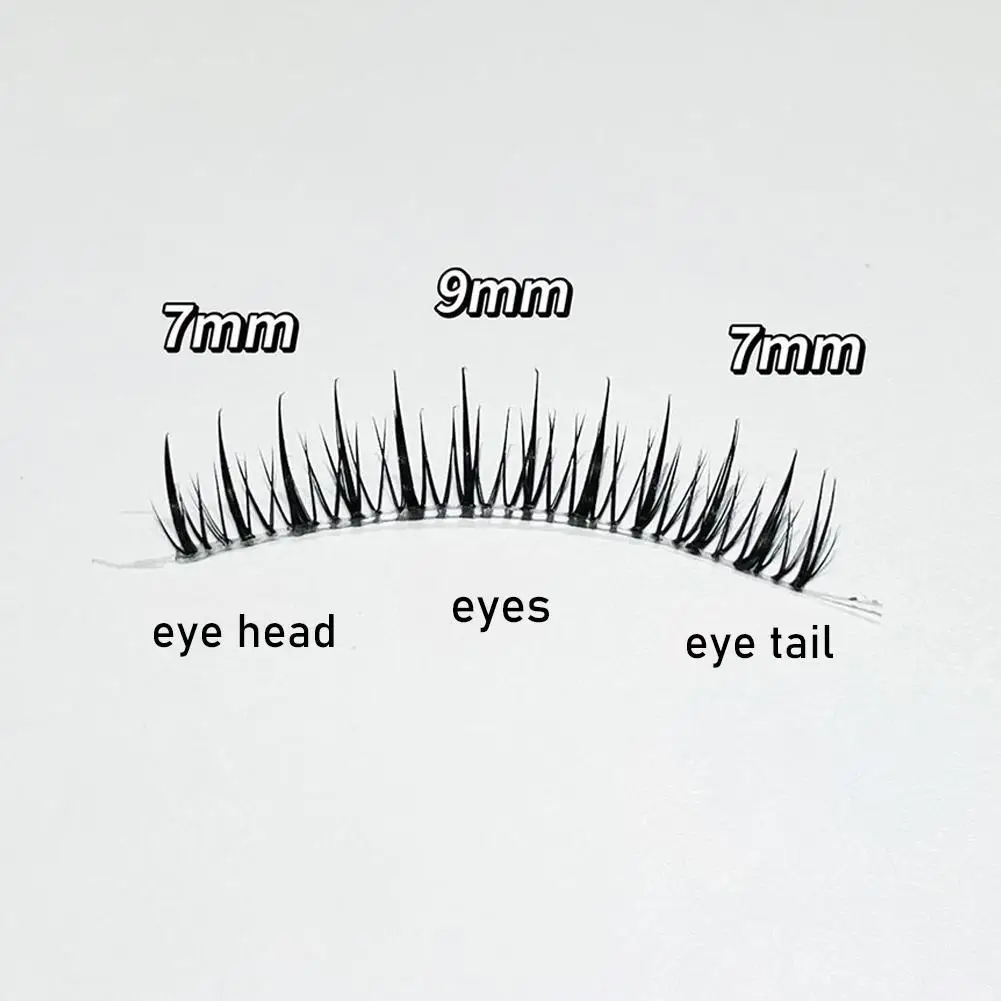 Sztuczne rzęsy naturalne 7-9MM Manga Lashes przezroczysty cienki trzonek rzęsy M08 rzęsy naturalny wygląd koreańskie narzędzie do makijażu