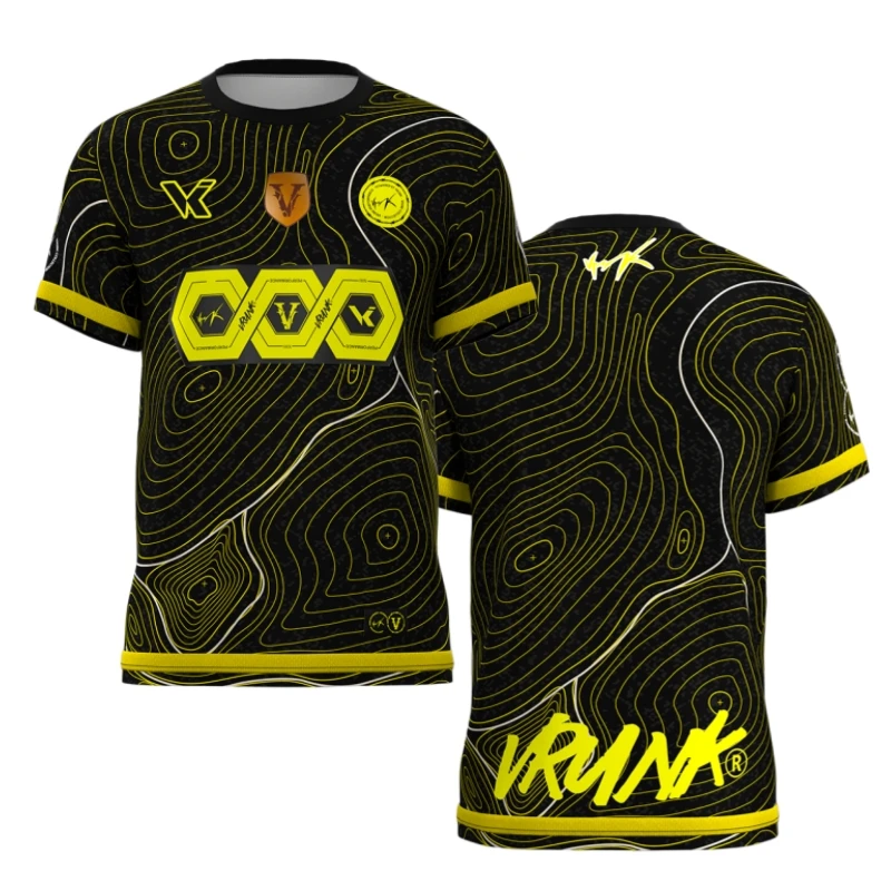 Summer New VRK Jersey Breathable Men Women Short Sleeve T-Shirt Streetwear Casual Breathable E-Sports Fans Wear Family Kids Tees