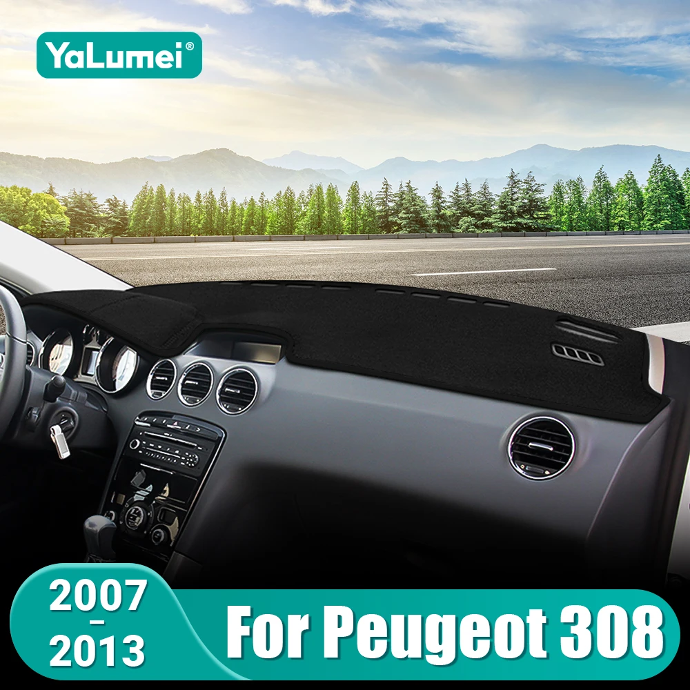 Für Peugeot 308 SW T7 308 GTI 2007 2008 2009 2010 2011 2012 2013 Auto Dashboard Abdeckung Matte Sonnenschutz Nicht-slip Pad Zubehör