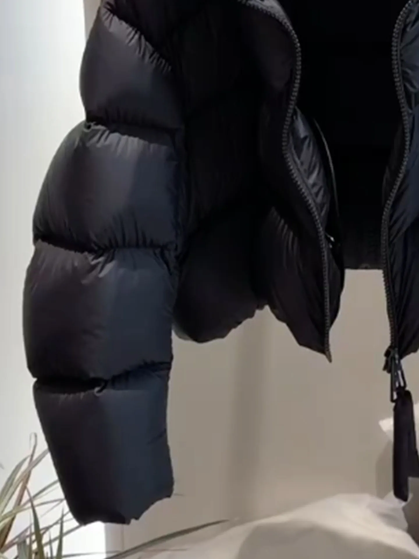 Sli ort Puffer Jaet Casaco feminino de pele sintética Puffa inverno Thi Casacos Ele Sle Regular Fit Du down