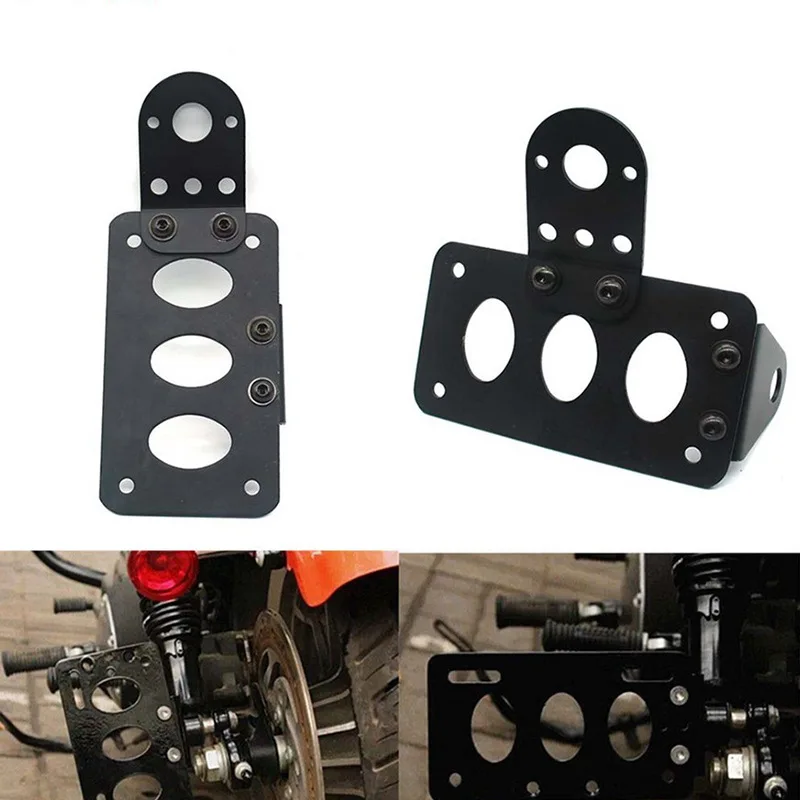 

Motorcycle Accessories Aluminum Alloy Side-Mounted Tail Light License Plate Holder