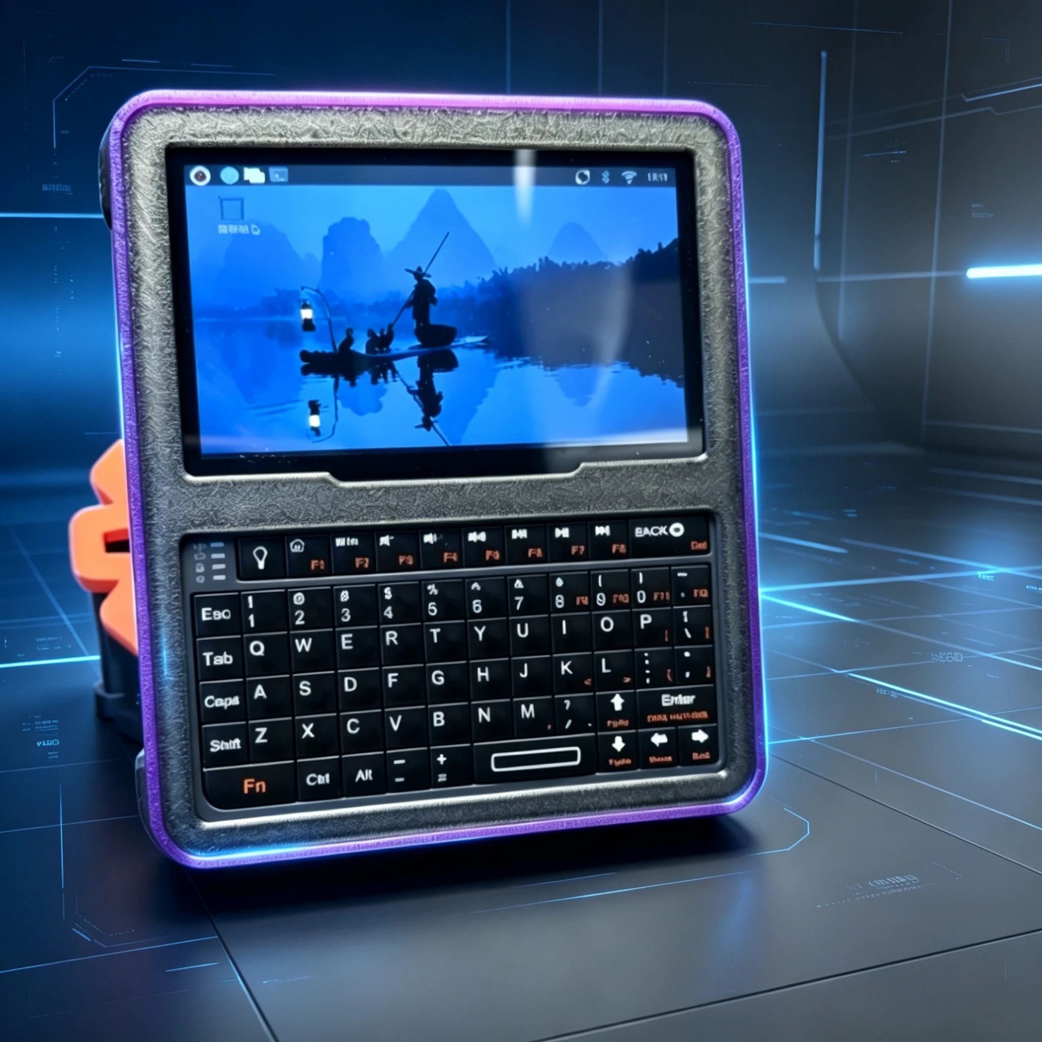 Portable Keyboard for Raspberry Pi Series Wireless 3D Printing FDM Customized HDMI Interface Bluetooth Gaming Office Keyboard