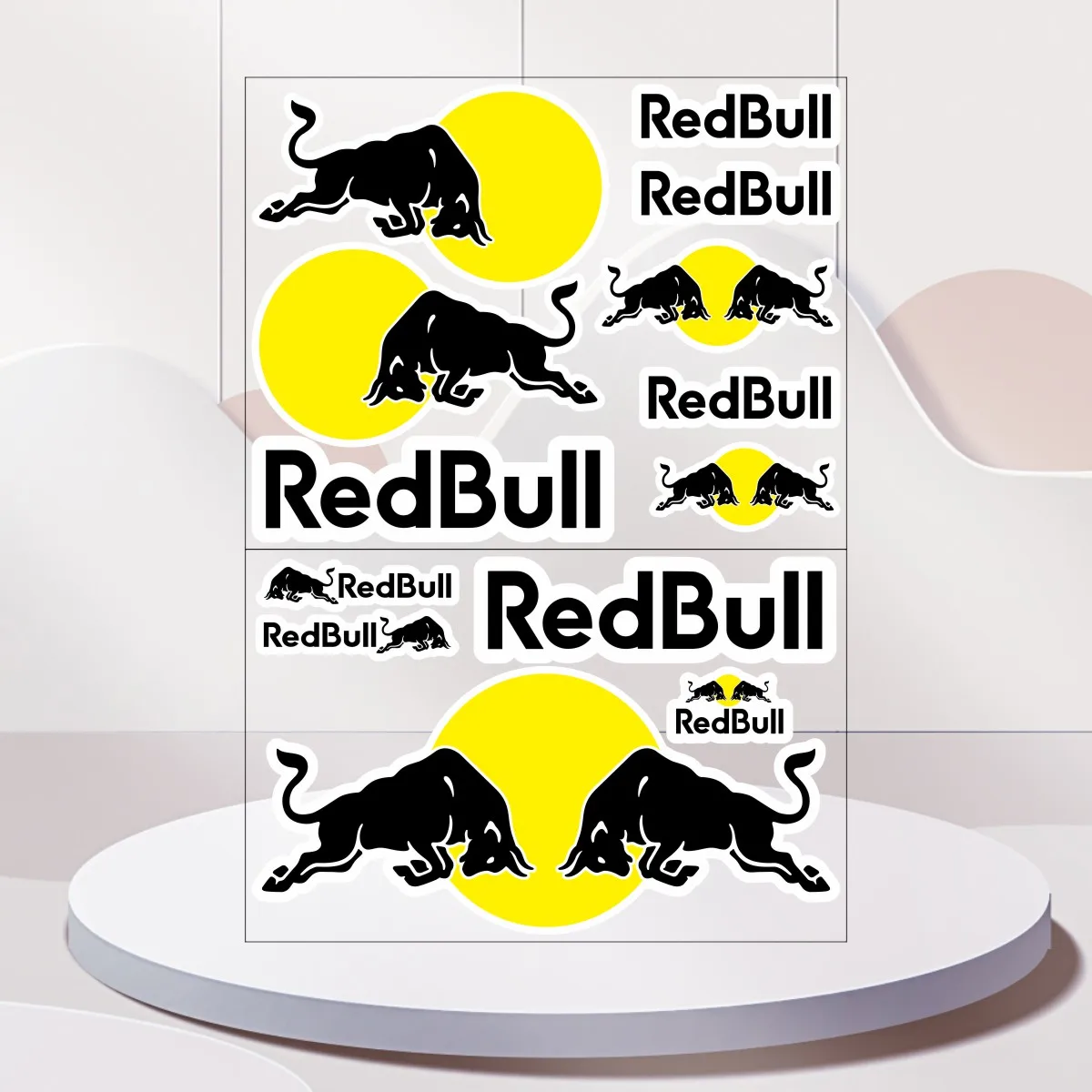 Kit de calcomanías para motocicleta con logotipo de pegatina Red Bull para KTM Kawasaki YAMAHA