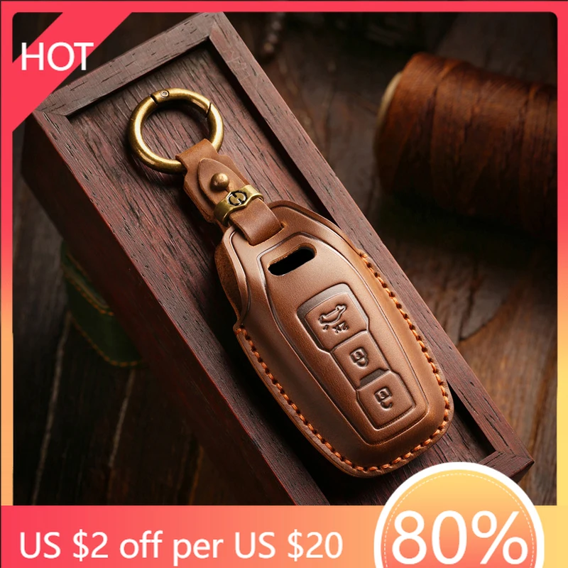 

Styling Mouldings Car Key Case Cover For Audi A6L A5 2025 Leather audi keychain accessories