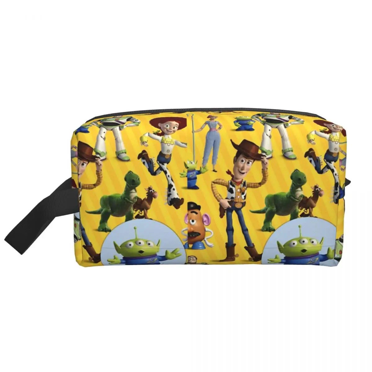 Women's Toy Story Buzz Lightyear Woody Buds Cosmetic Bags Multi-purpose Travel Makeup Bag For Necessaries Storage Organizers