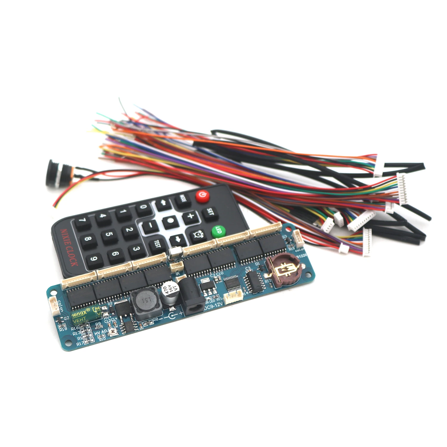 Imagem -04 - Nixie Tubo Relógio Placa-mãe Controlador Board Controle Remoto Universal Glow Tube Max1771 In12 In14 In18 In8 Qs301