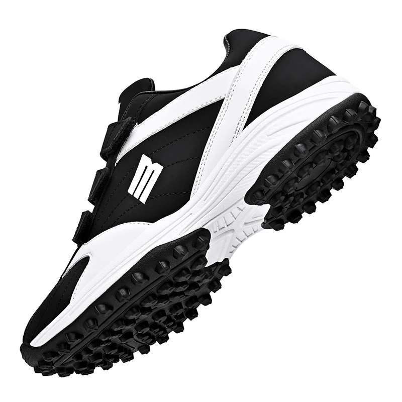 

Professional Men Women Baseball Shoes Black White Court Shoes Couples Outdoor Lawn Baseball Shoe for Unisex Sports Shoe