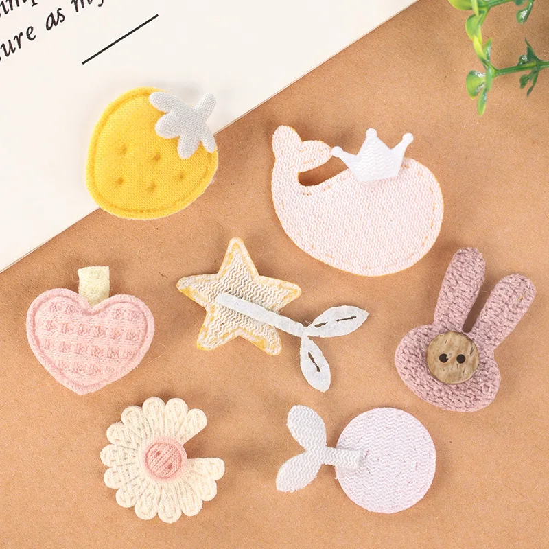 10pc Cute Mini Strawberry Rabbit Love Flower Dolphin DIY Hair Accessories Gloves Hat Clothing Wedding Decoration