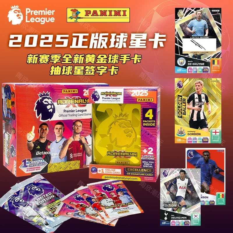 Panini Card 2025 Premier League Season Ball Star Cards Gold Card Package Football Card Limited Ball Star Collection Cards