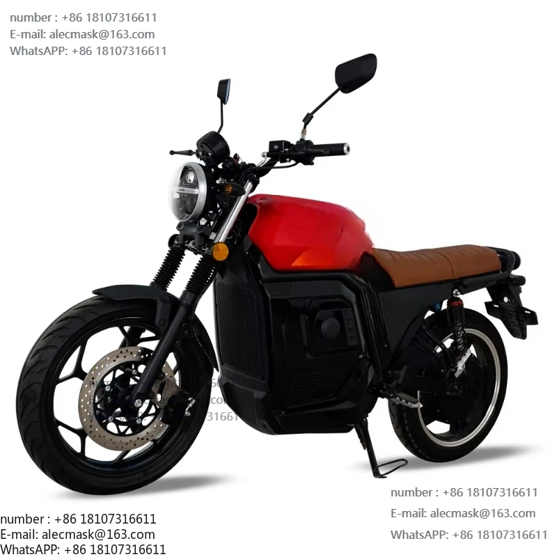 

High-performance 2000W electric motorcycle 17-inch wheel LED meter, dual disc brake 60V 72V hydraulic suspension