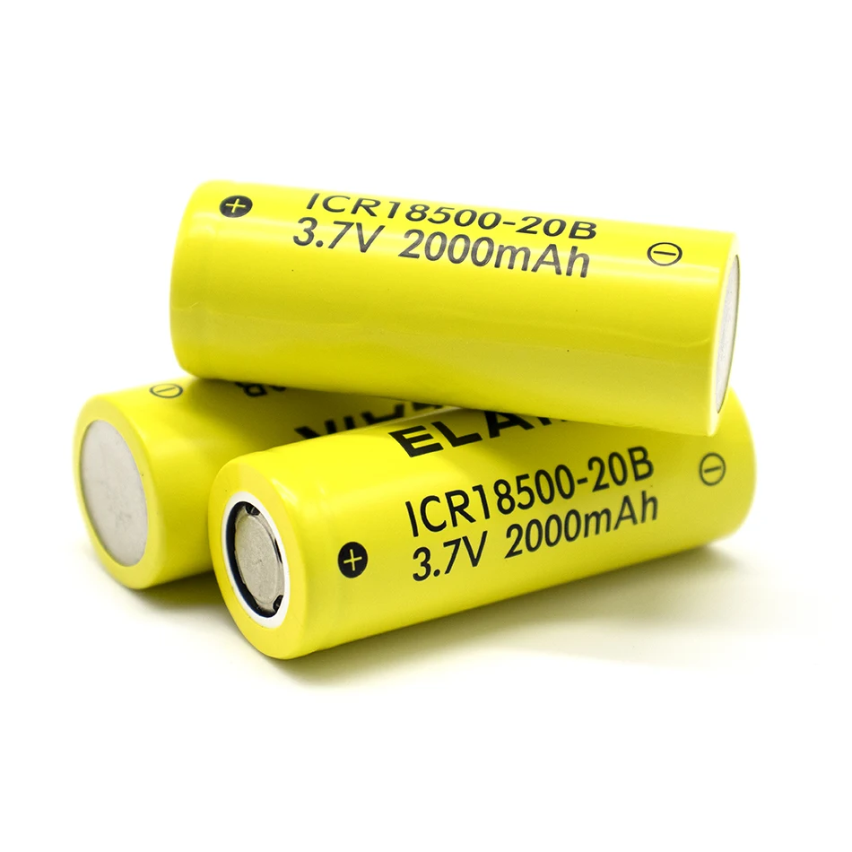 1-6 buah baterai Lithium Ion asli 3.7V 18500 2000mah untuk NCR18500 A 3.6V baterai untuk mainan senter dll