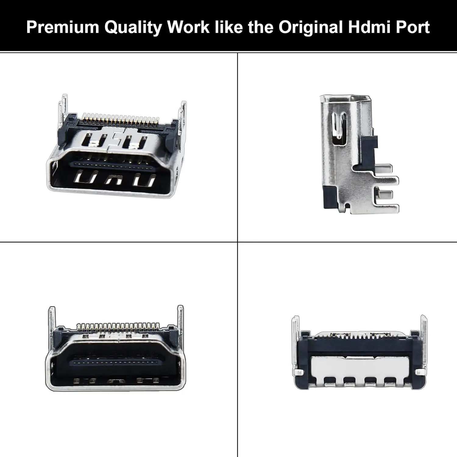 10pcs HDMI-compatible Port Display Socket Interface Jack Connector Replacement for PS5 Playstation 5 Repair Part