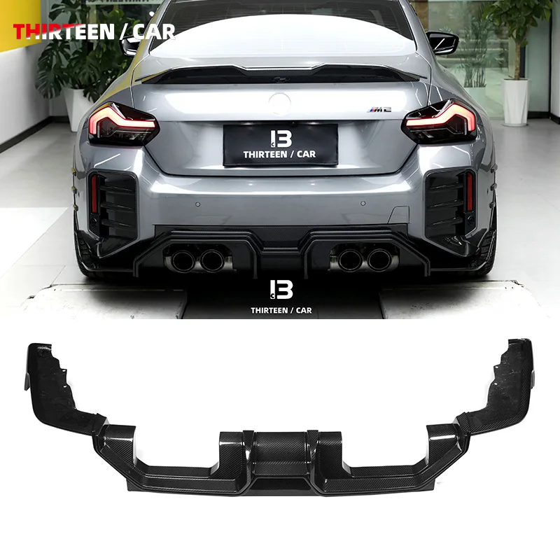 

Rear Lip Diffuser Dry Carbon Fiber For BMW M2 G87 2023+ sports Style Rear BumperRear Spoiler Body Kits Trim Accessories