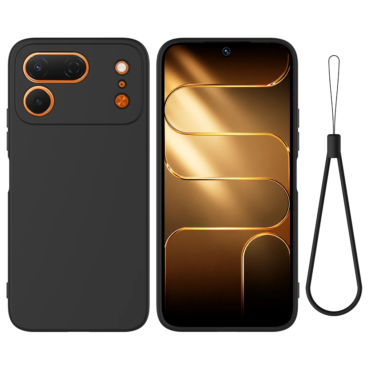 For Tecno Spark 50 Pro 4G Case Skin-friendly Ultra-thin Silicone Dirt-resistant With Lanyard Cover For Tecno Spark50 Pro Funda