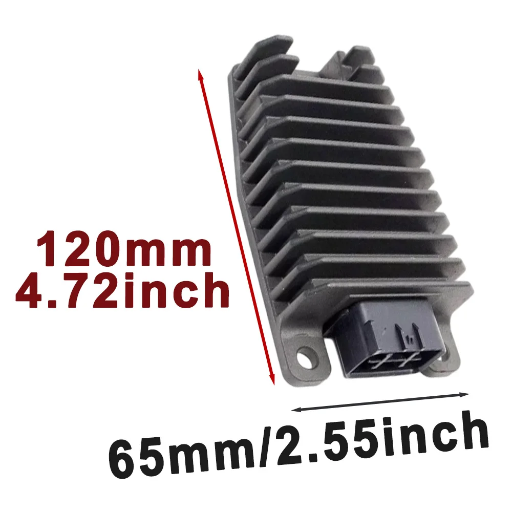 Aluminum Alloy Voltage Rectifier Regulator Compatible with Can-Am ATV DS450 2008-2015 Black Rectifier Regulator view 6