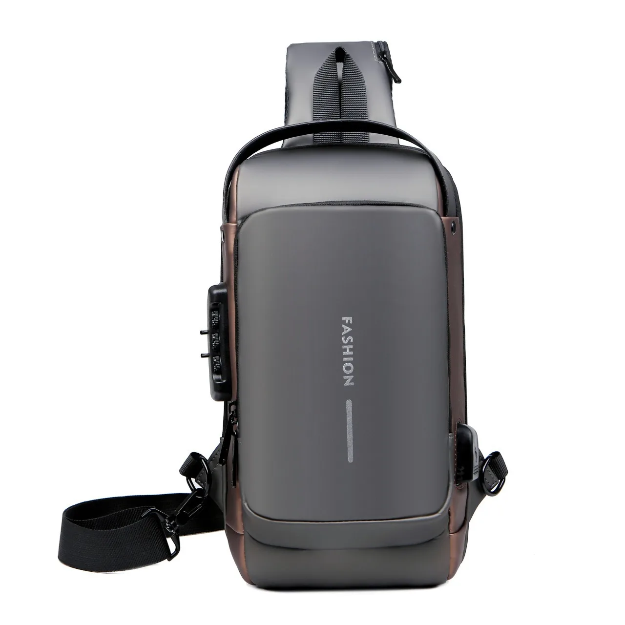 Multi-functional Sling Bag Men Crossbody Chest Bag Chest Pack with Phone Pocket for Daily Commute