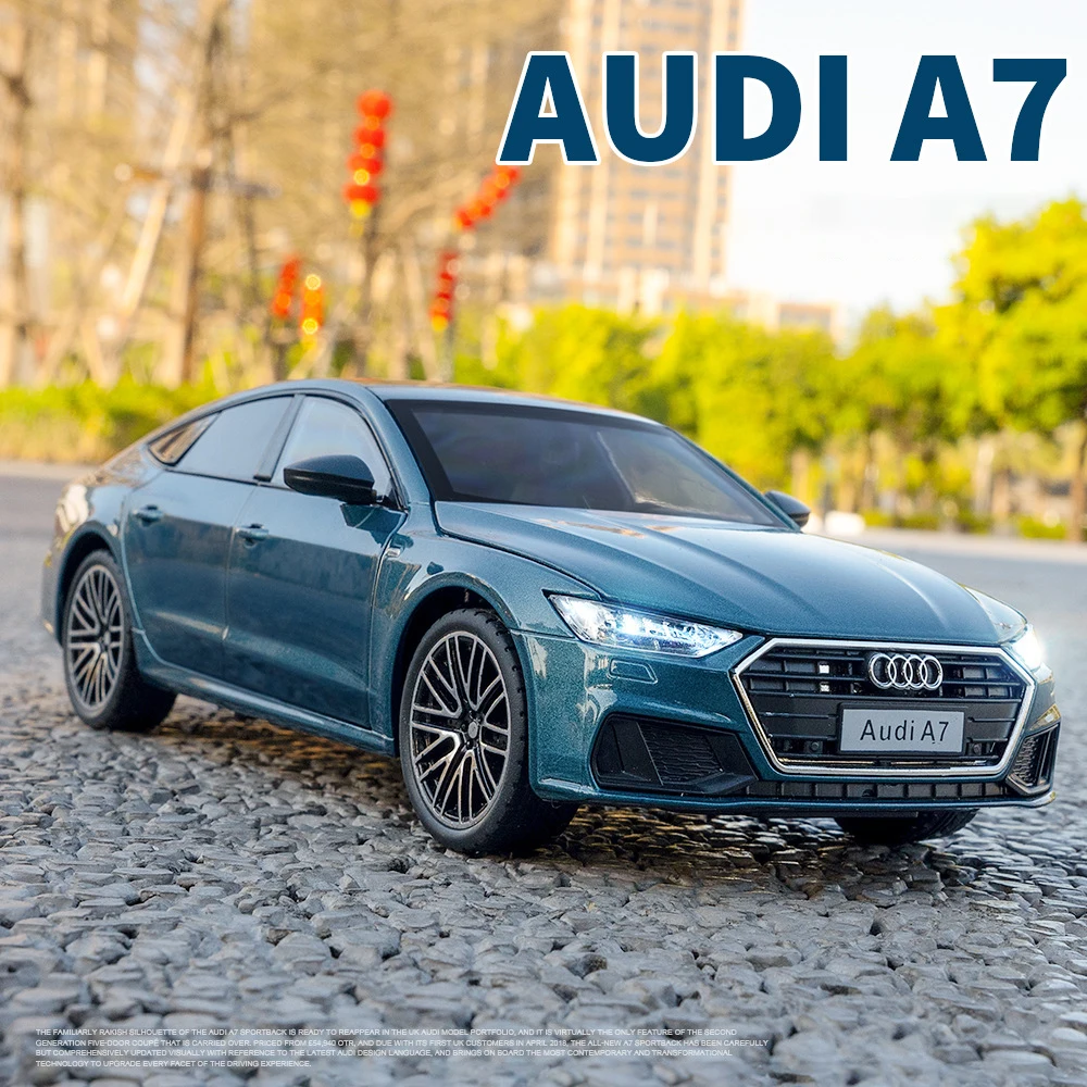 1:24 Audi A7 Alloy Model Car Toy Diecasts Metal Casting Sound and Light Car Toys For Children Vehicle