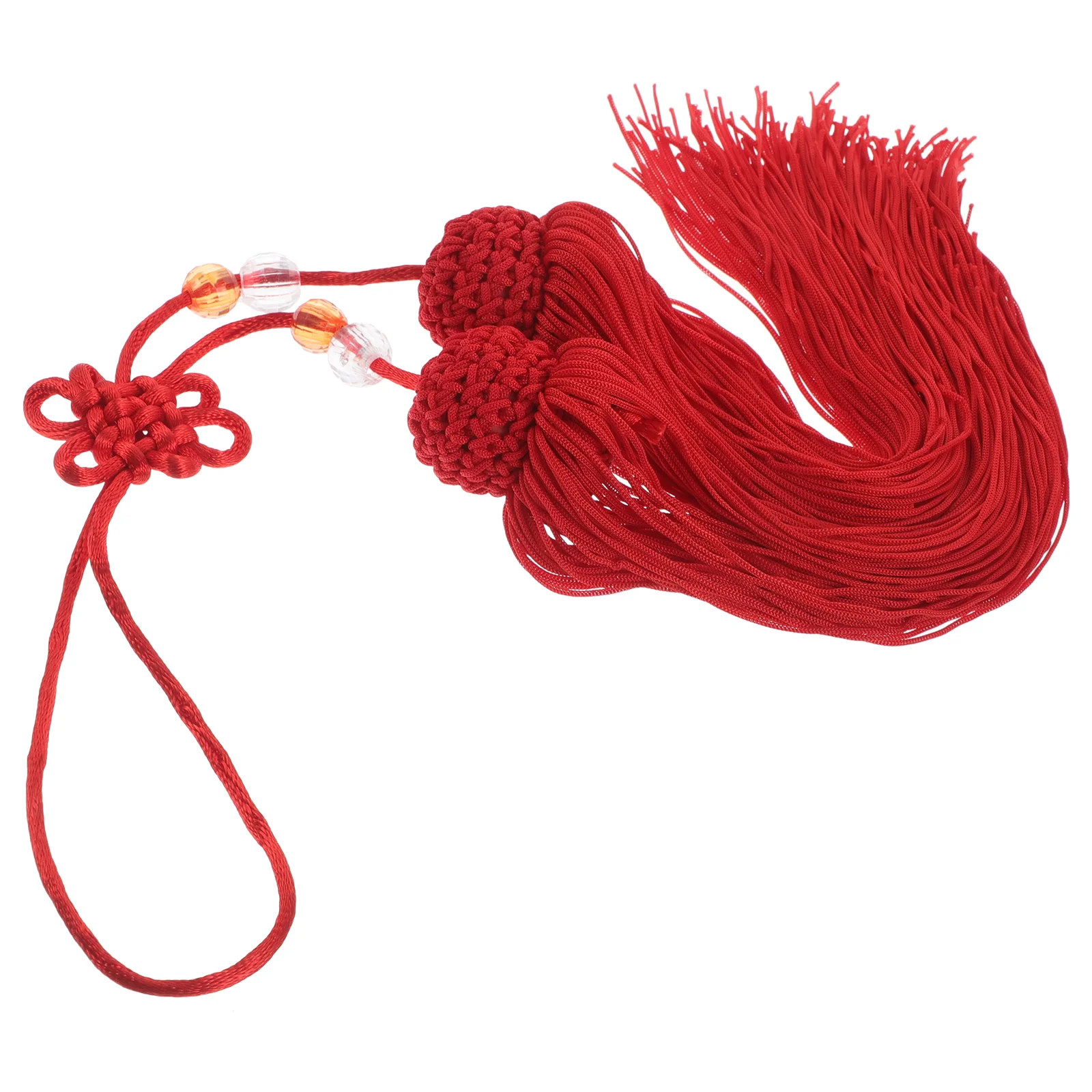 Tai Chi Sword Hanging Spike Chinese New Year Decorations Hanfu Tassels Pendant Knot Cord Jewelry Kont Charms Red