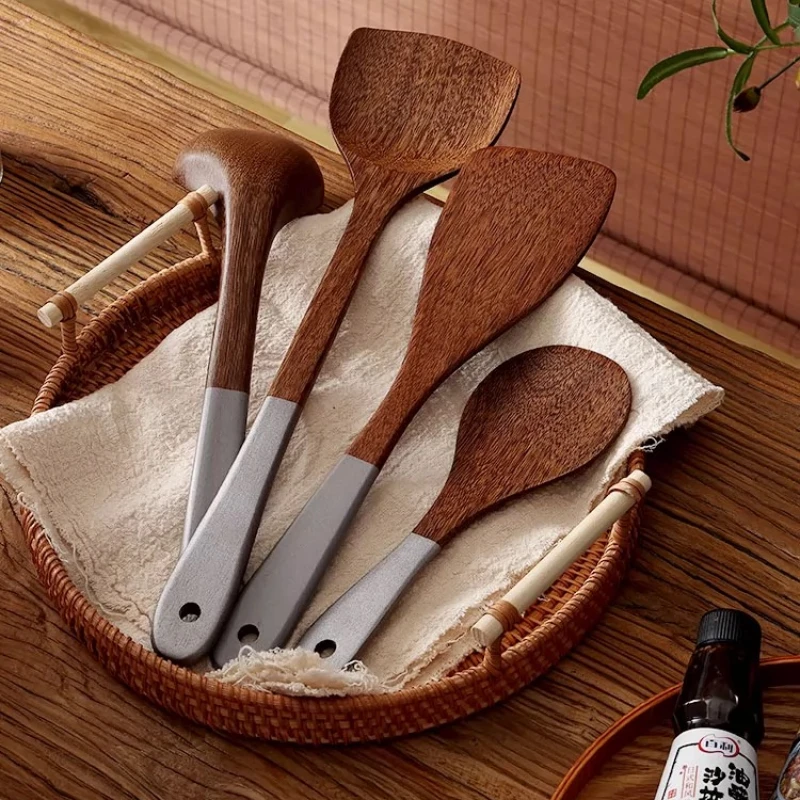 Japanese Style Chicken Wings, Wooden Spoon, Shovel, Cooking Accessories, Wooden Kitchen Utensils Set, Creative Kitchen Tools