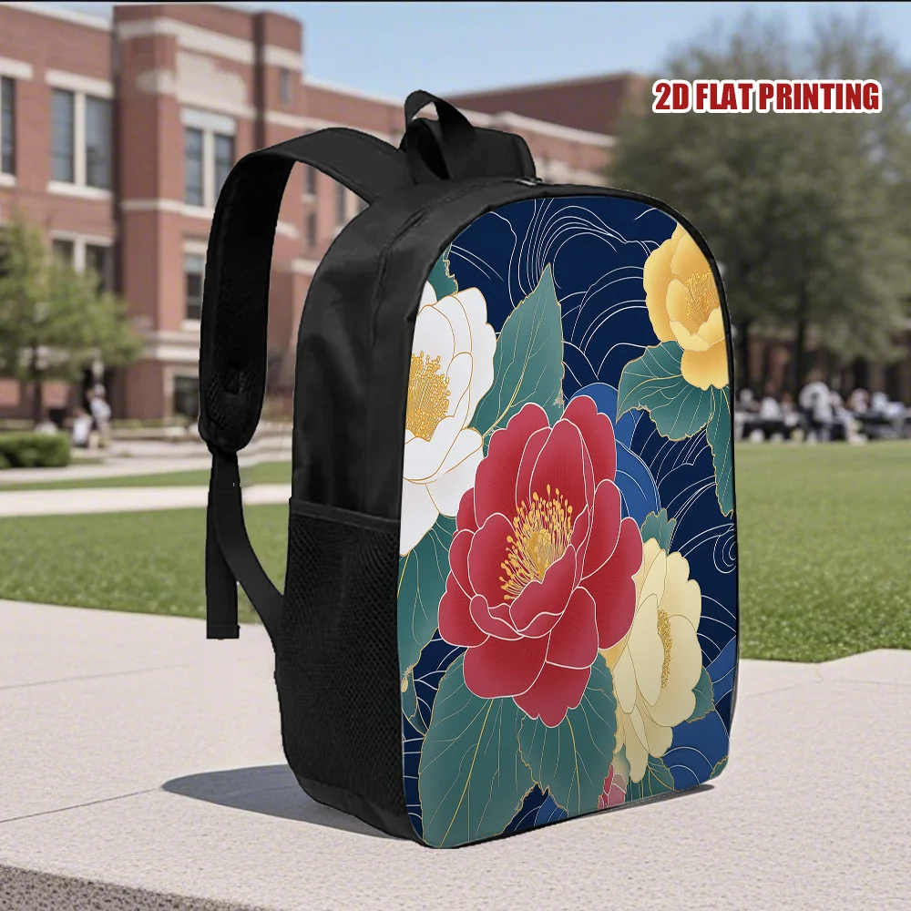 

1 spring floral pattern backpack, small and fashionable, suitable for daily use and campus life, suitable for teenagers