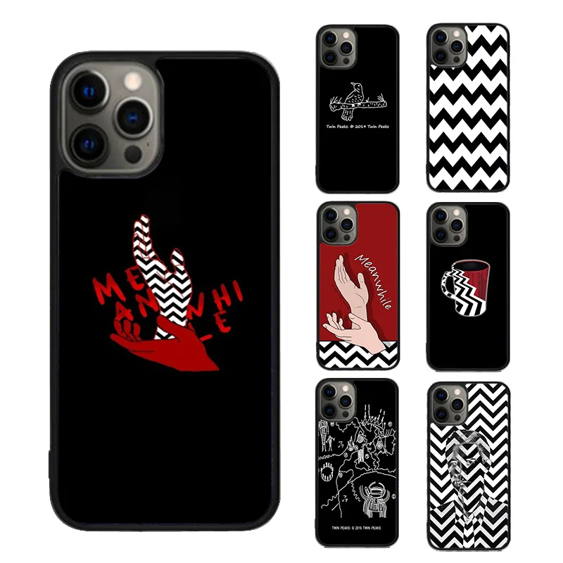 twin peaks Meanwhile Phone Case cover For iPhone SE2020 15 16 14 13 Pro Max Coque 12 11 Pro Max For Apple 8 PLUS 7 fundas