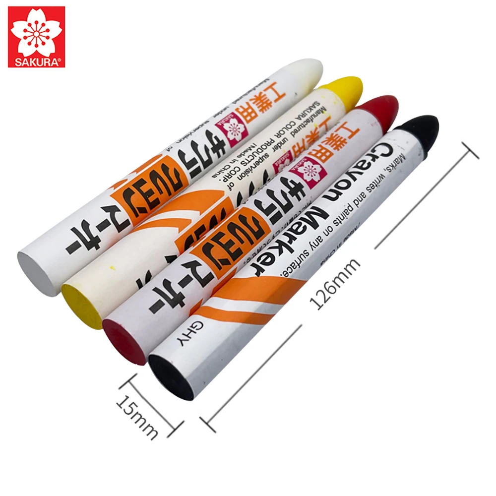 SAKURA Solid Industrial Crayon Paint Marker High Temperature Resistant, Waterproof, Non fading Metal Glass Writing Stationery