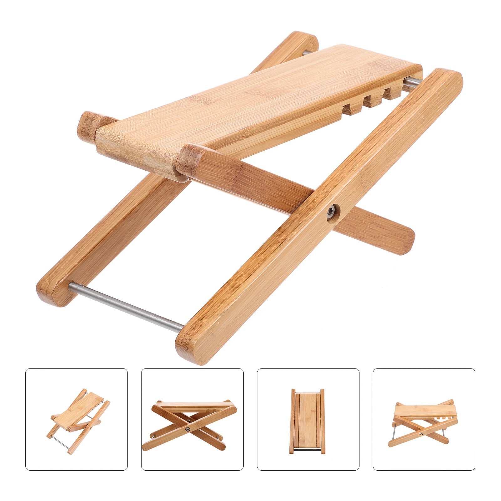 

Adjustable Footstool 6 Gears Stable Support Bamboo Durable Pedal Comfortable Practice Accessory For Guitar Players Instrument