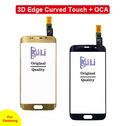 KULI 3D Edge Curved Phone For Samsung Galaxy S 6 7 8 Note 9 10 Plus Front Glass Touch PanelWith Oca Replace Parts Display Repair