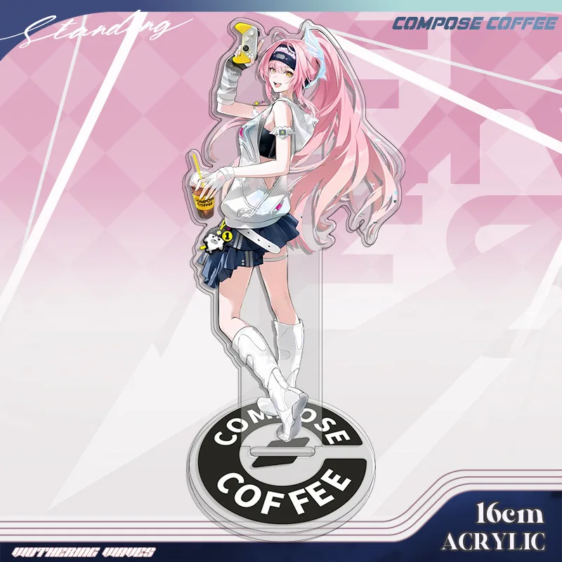 New Wuthering Waves Lynae Aemeath Collaboration Character Stand Anime Acrylic Game Desk Ornament Friend Gift Keychain