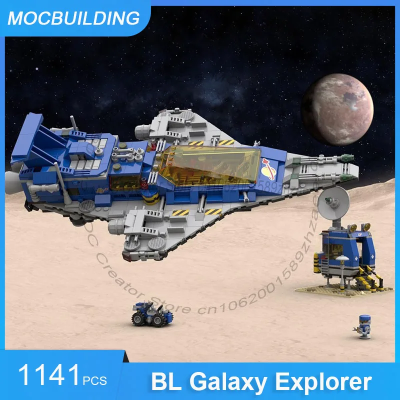 

MOC Building Blocks BL Galaxy Explorer Model DIY Assemble Bricks Space Display Collection Creative Toys Birthday Gifts 1141PCS