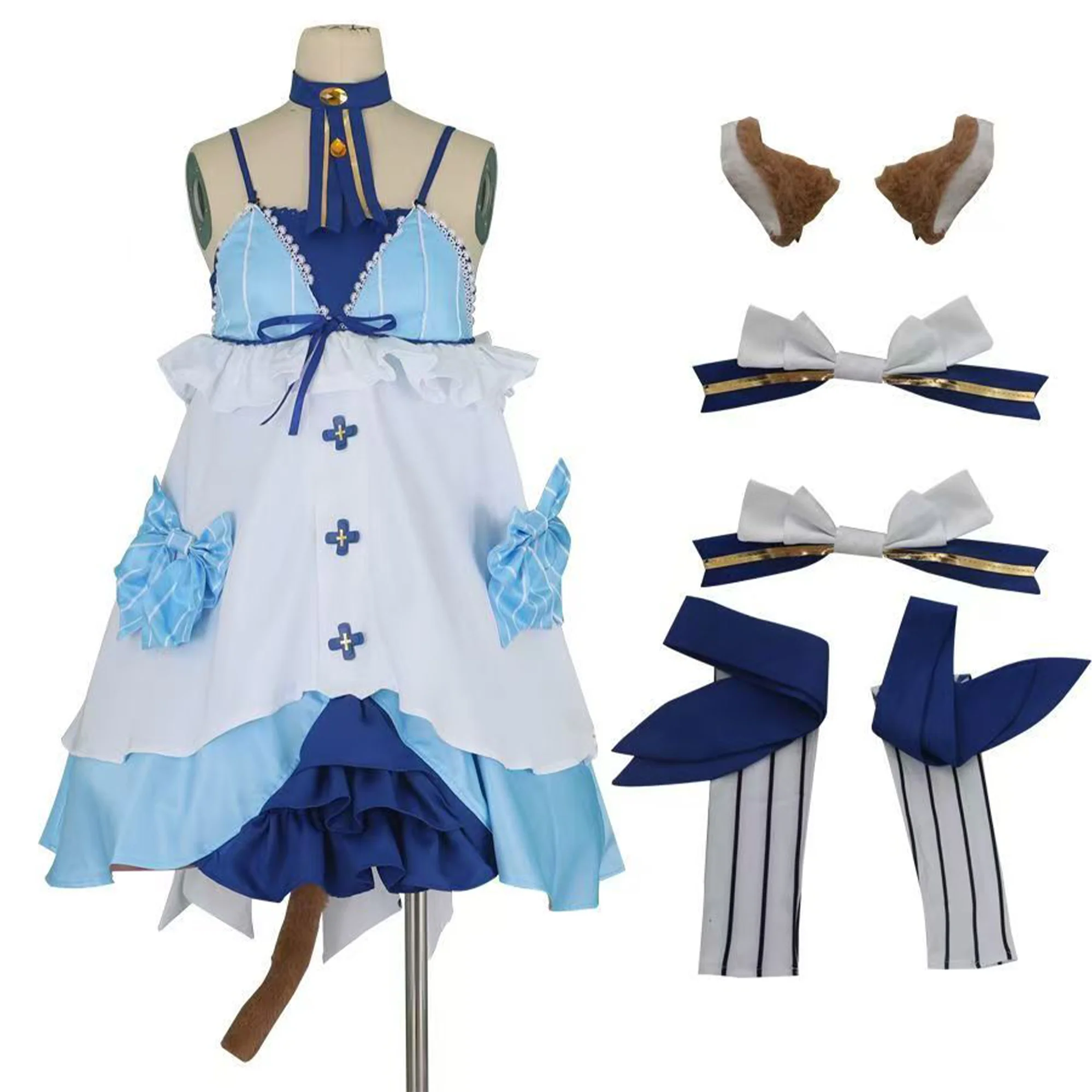 

Anime Cosplay Felix Argyle Costume Party Uniform Full Set Lolita Uniform Kawaii Halloween Outfits