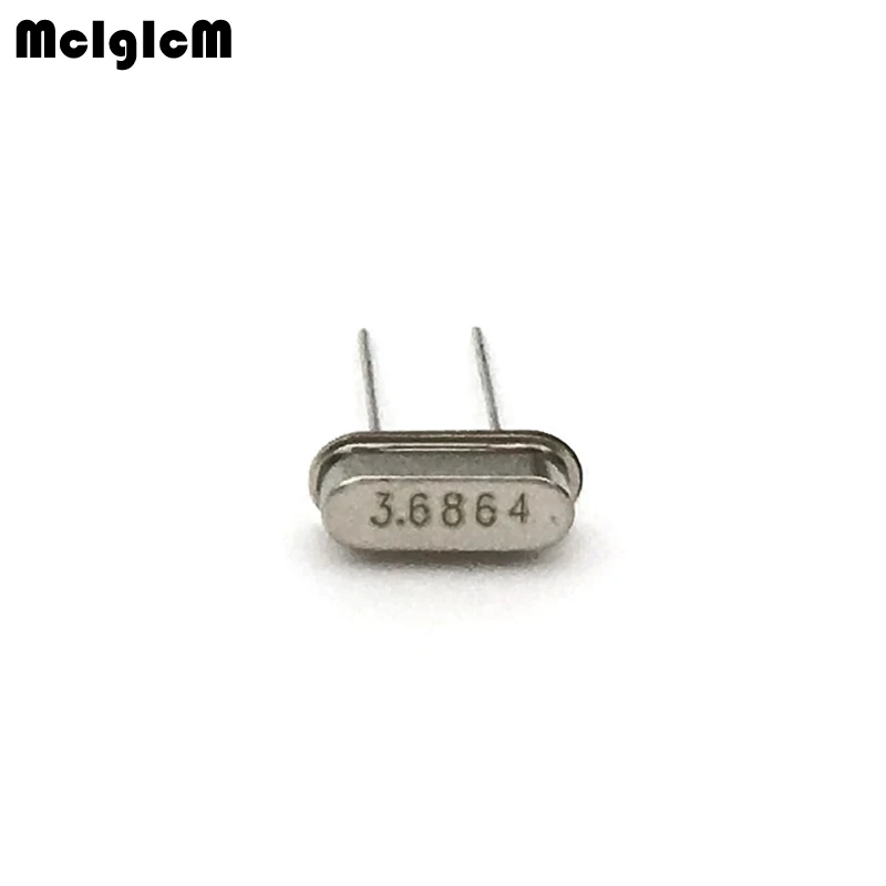 20pcs hc-49s 3.6864MHz 20ppm 20pF quartz resonator