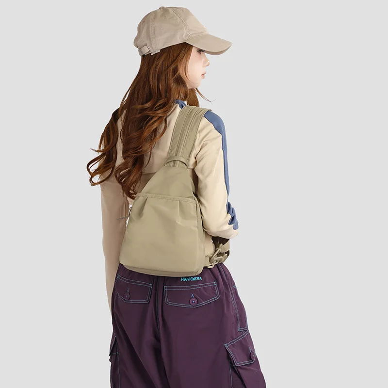 Women Casual Convertible Sling Backpack Polyester Large Capacity Multi Functional Lightweight Fashion Daypack For Commute Travel