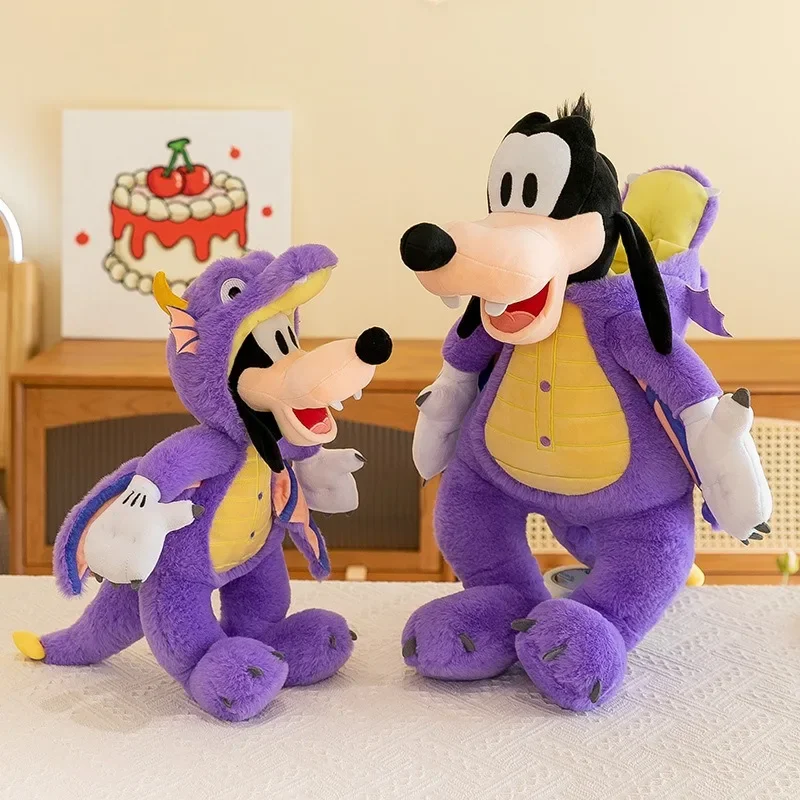 60CM Große Größe Disney Cartoon Nette Lila Drache Goofy Stofftier Puppe Plüschtiere kinder Geburtstag Weihnachten Geschenk Spielzeug