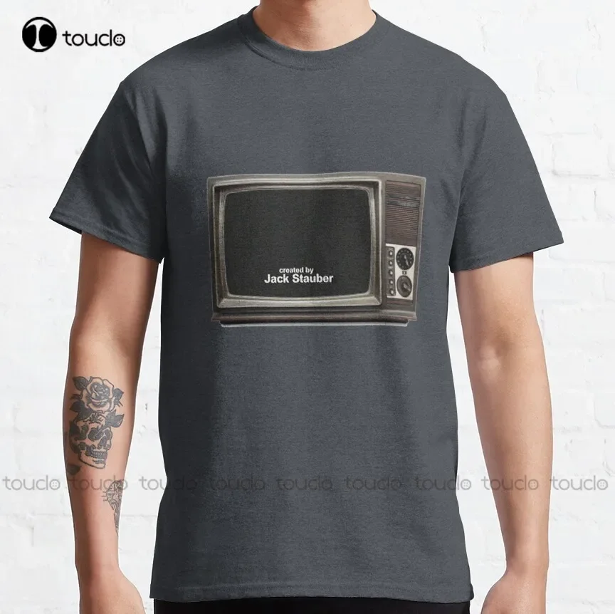 Created By Jack Stauber Retro Tv Classic T-Shirt T-Shirts For Men Custom Aldult Teen Unisex Digital Printing Tee Shirt Xs-5Xl