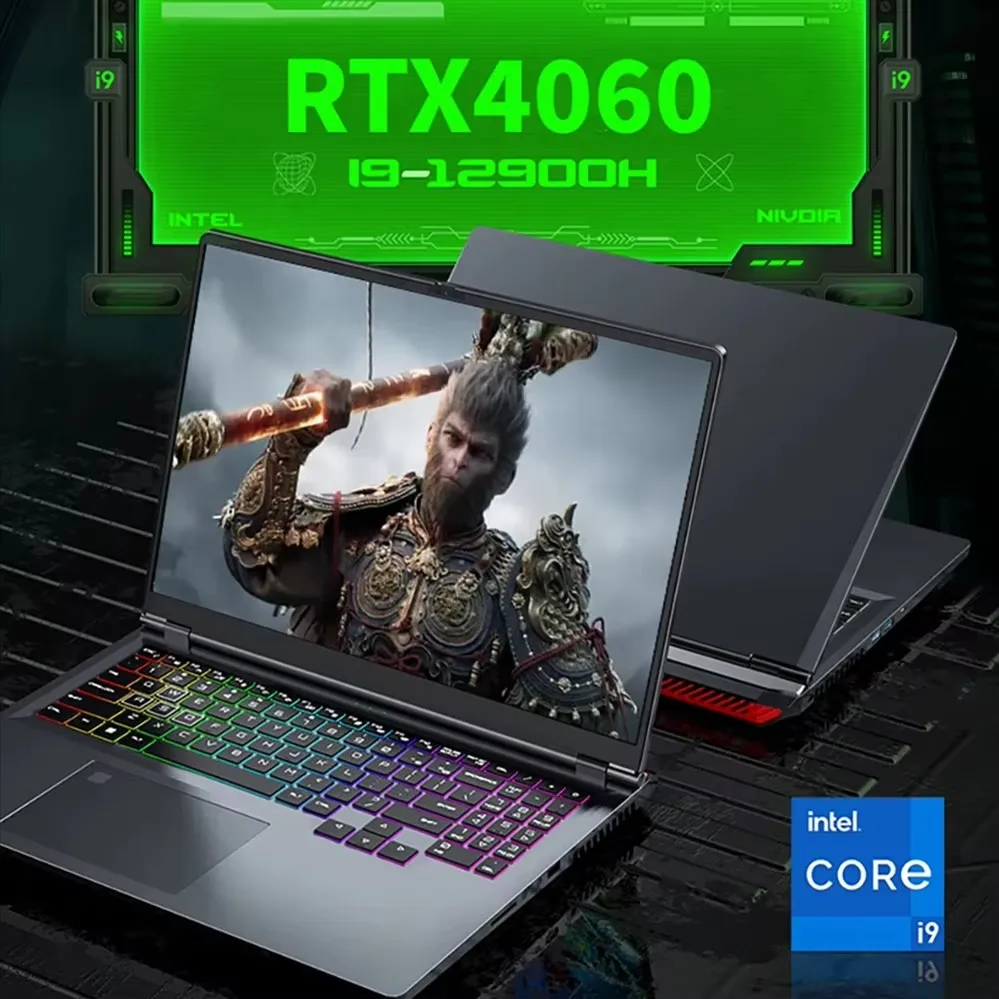 2024 16 Inch Gaming Laptop 12e Gen Intel I9 12900H I7 Nvidia Rtx 4060 8G 165Hz Ips Windows 11 Notebook Gamer Pc Computer Wifi6