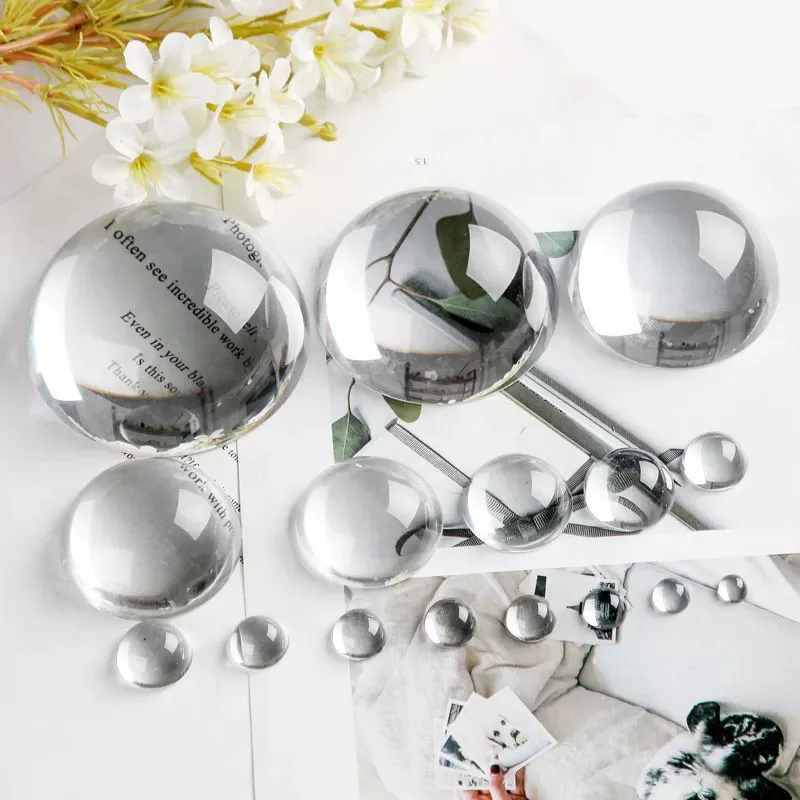 Hemispherical Lens Transparent Glass Diameter 6 8 10 12 14 16Mm Crystal Small Hemisphere Focusing Transparent Hemisphere