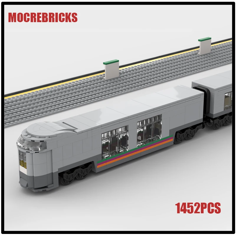 

High-speed Railway Tracks Cars Multi-Usage Express Train Carriage Sets MOC Building Blocks Assembly Model Kid's Toys Bricks Gift