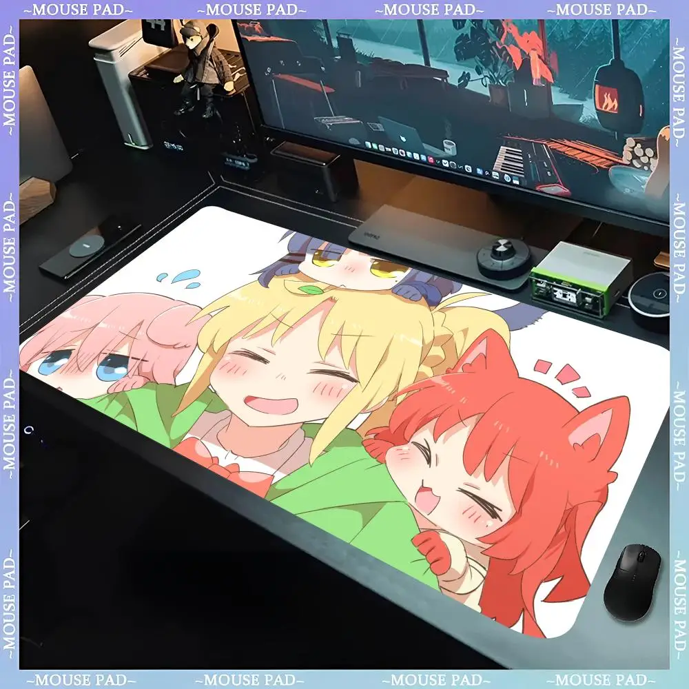 بوتشي ذا روك! لوحة الماوس الكبيرة PC الكرتون الألعاب الملحقات حامي مكتب مكتب للحاسوب شخصي حصيرة السجاد مسند الماوس وسادة مكتب Cs