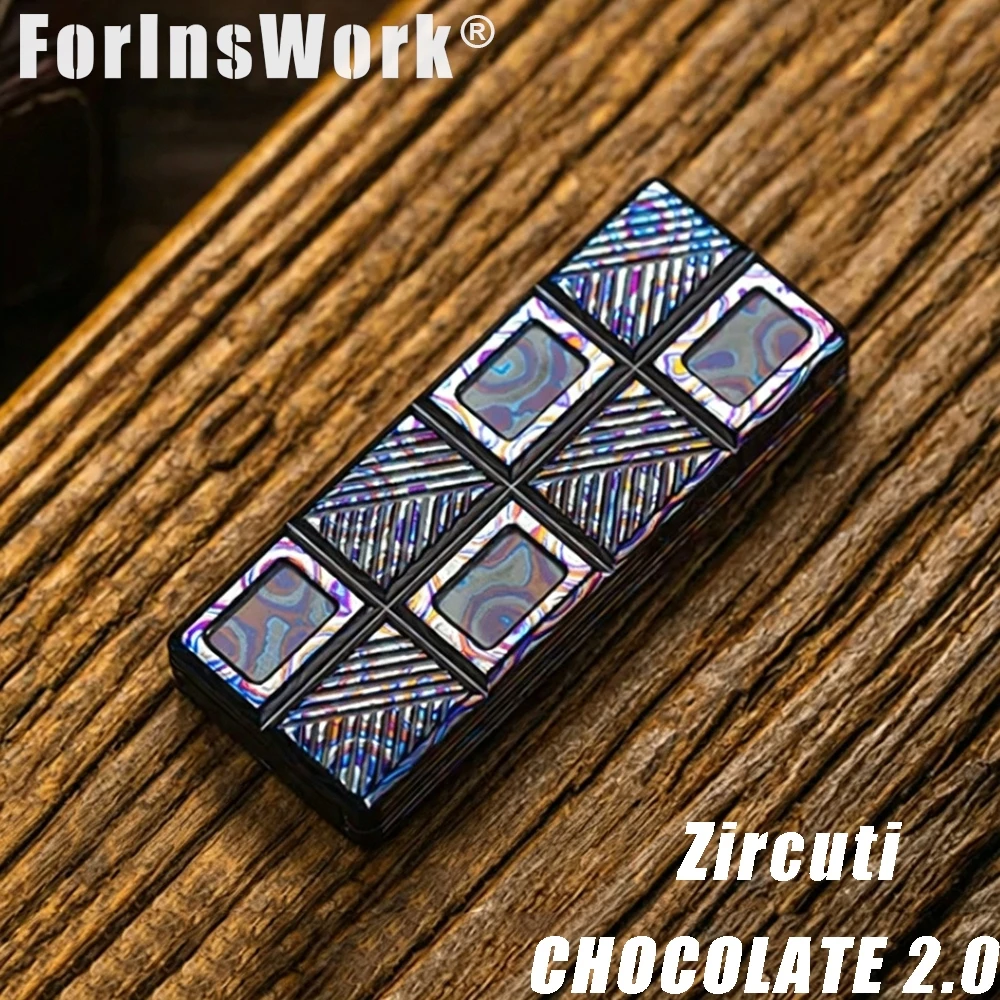 01EDC CHOCOLATE 2.0 Zircuti Limited To 120pcs Ultra-thin Eject + Tuning Fork Structure + Triple Mechanical Resonance Toys