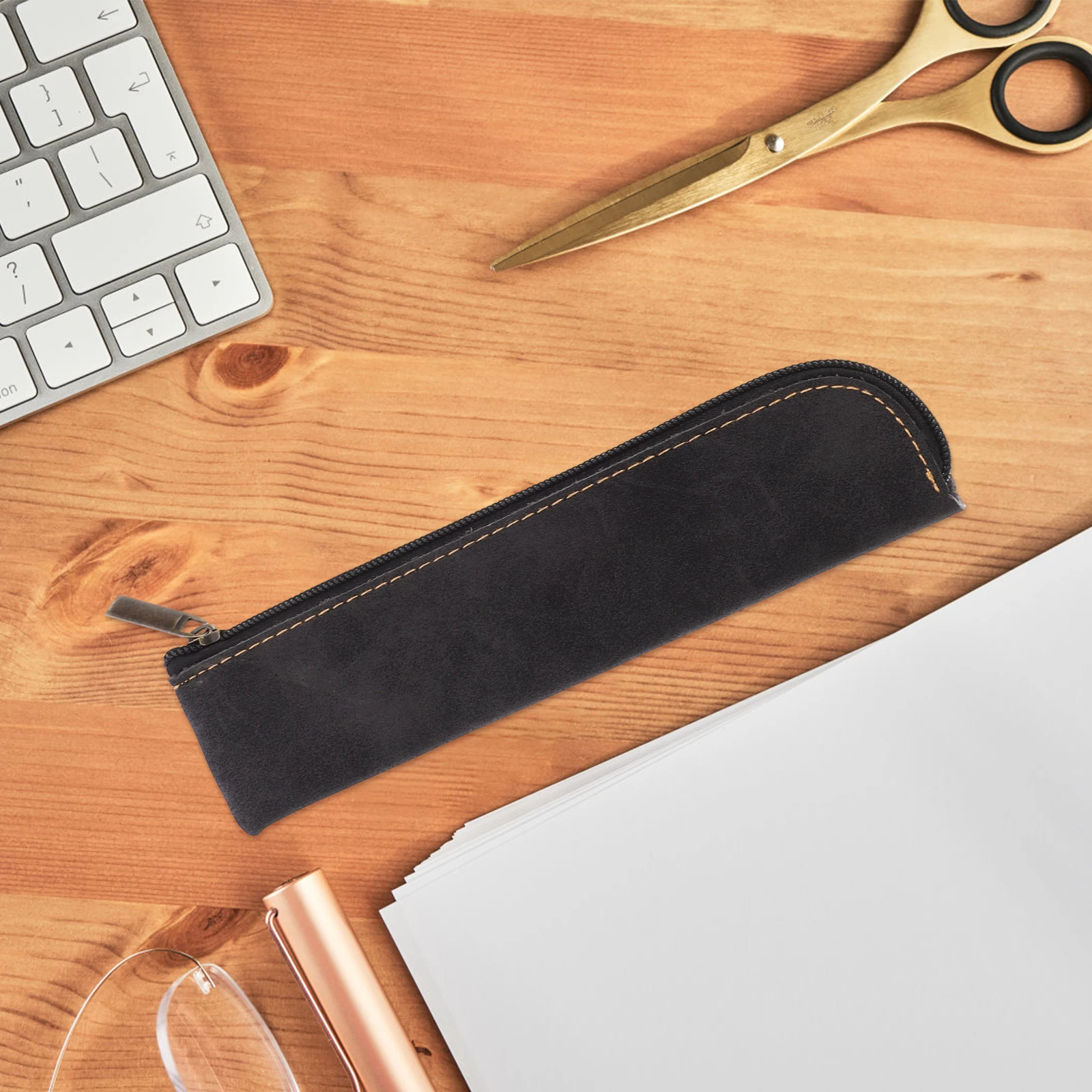 Mini astuccio per matite da 2 pezzi, design estetico, pratico portapenne per uso universitario e in ufficio, astucci carini per ragazze