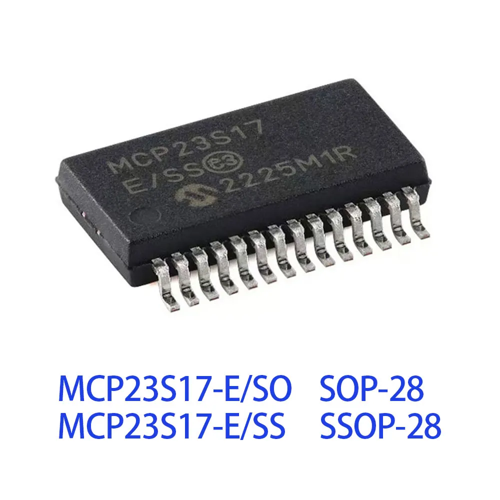 2PCS MCP23S17-E/SO MCP23S17-E/SS MCP23S17 SSOP28 SOP28 IC Chip
